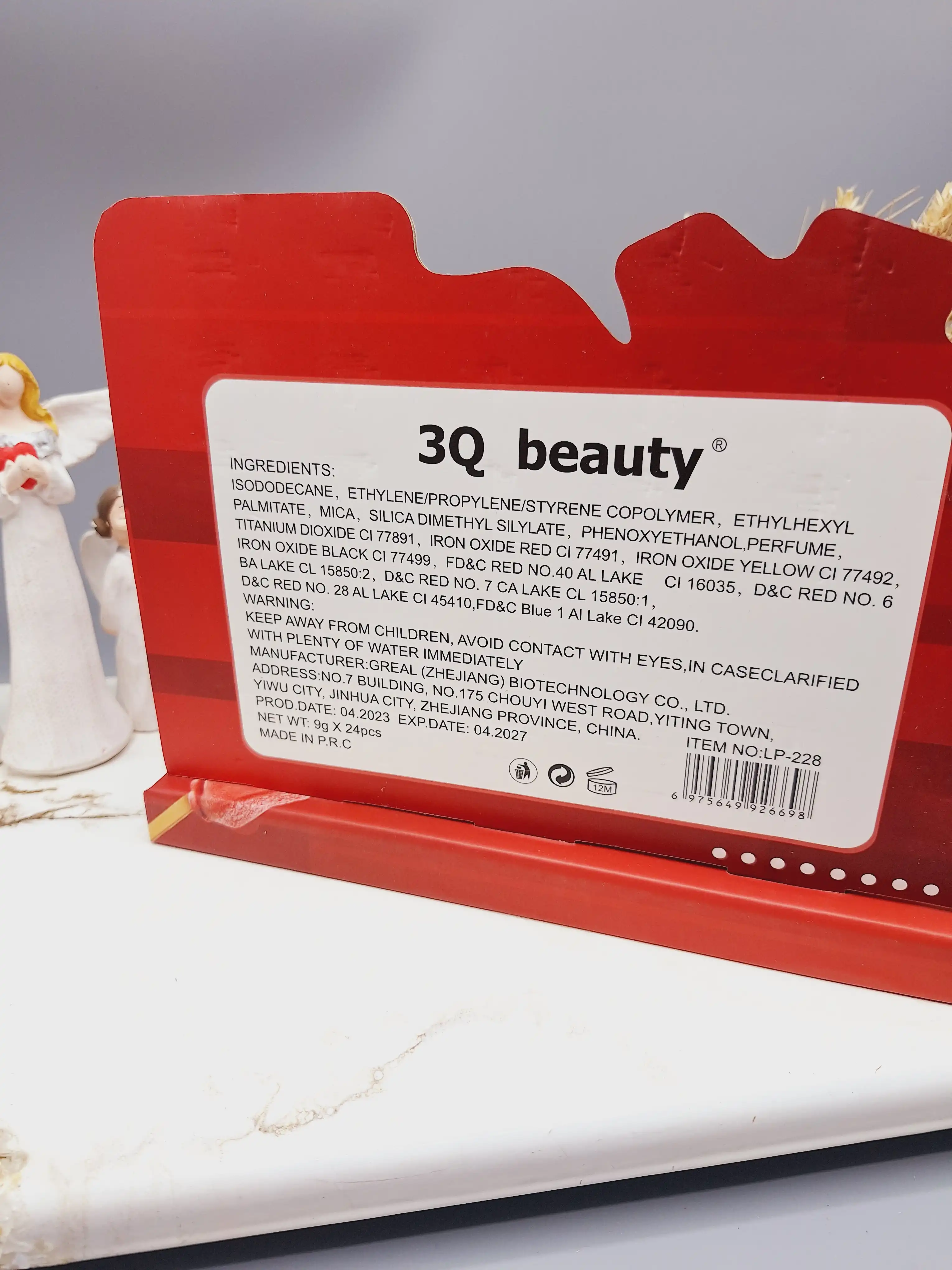 پک رژ مایع 6 تایی نود طرح بستنی برند 3Q بیوتی کد 228