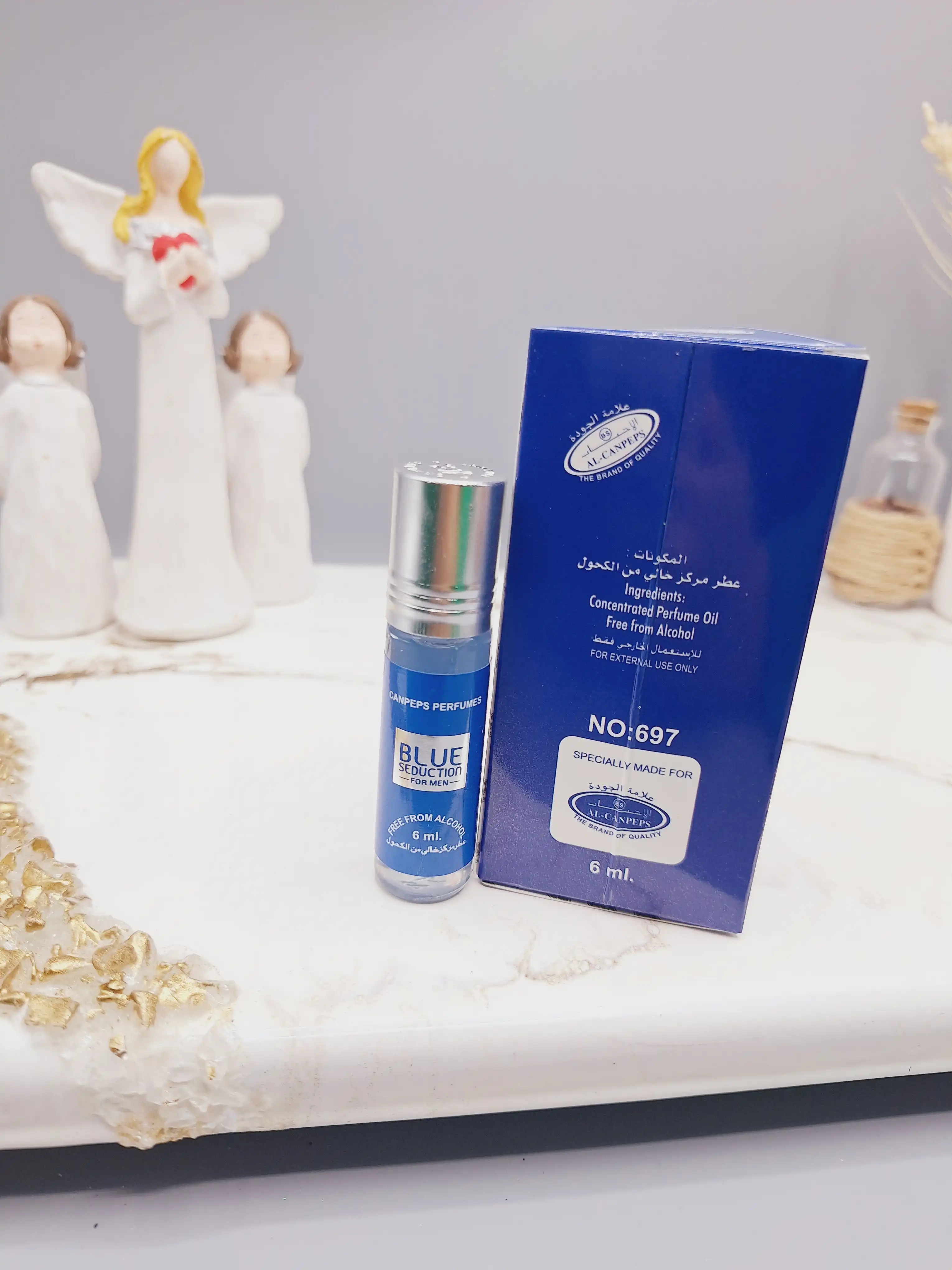 عطر 6 میل بدون الکل مدل BLUE مردانه کد 697