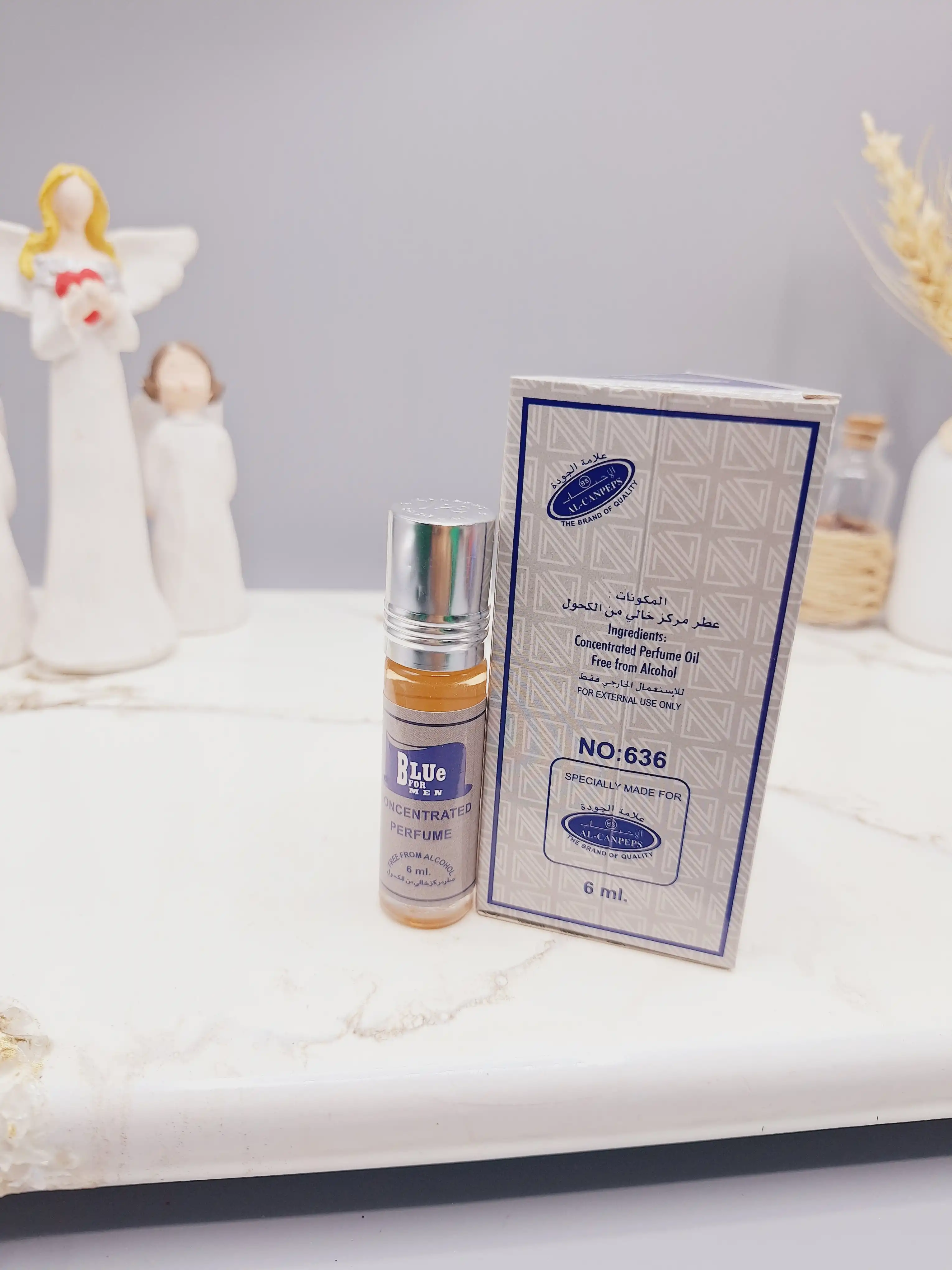 عطر 6 میل بدون الکل مدل BLUE MEN FOR مردانه کد 636