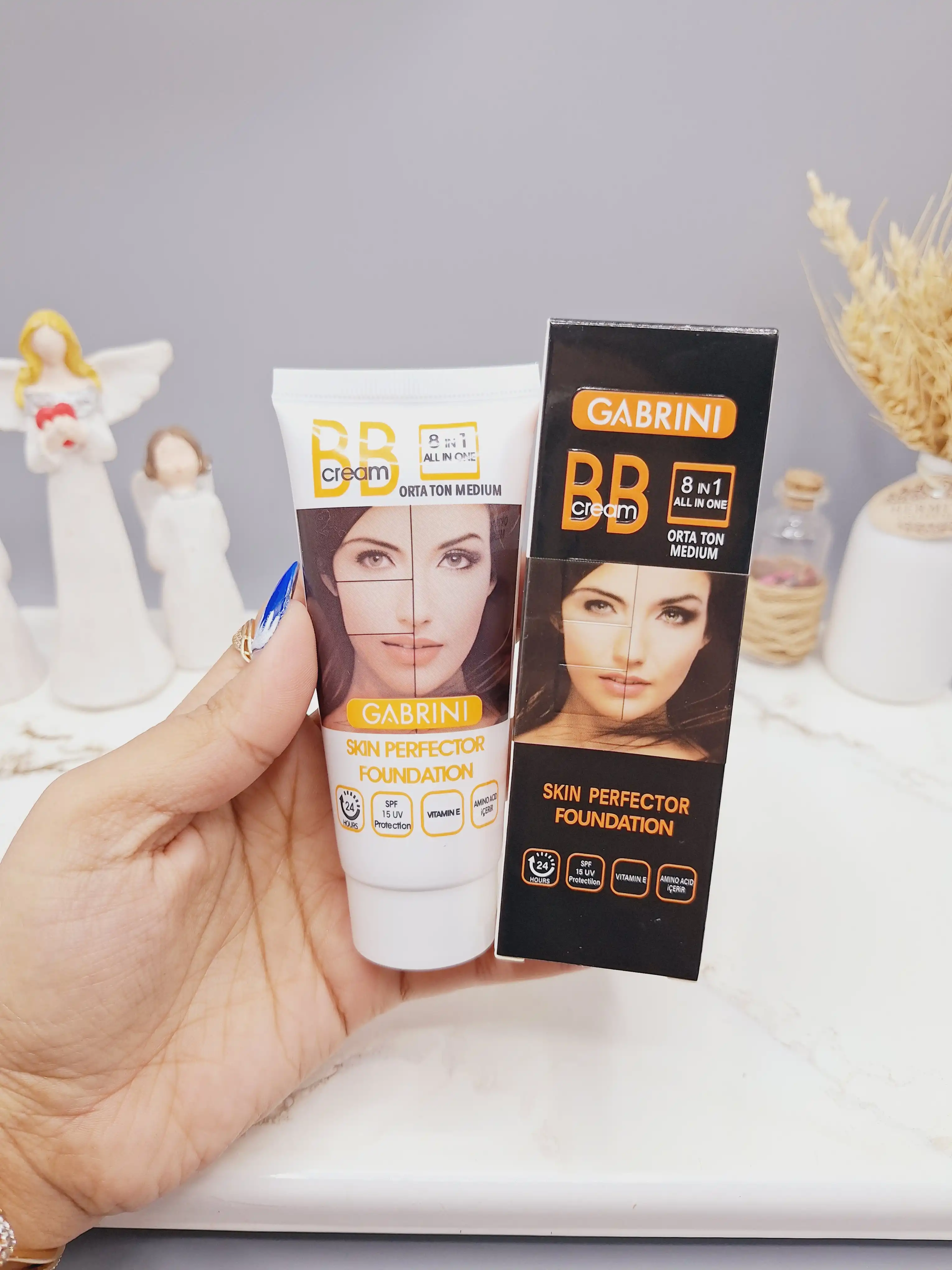 BB کرم پودر 8 کاره گابرینی فوق العاده با کیفیت اصلی GABRINI