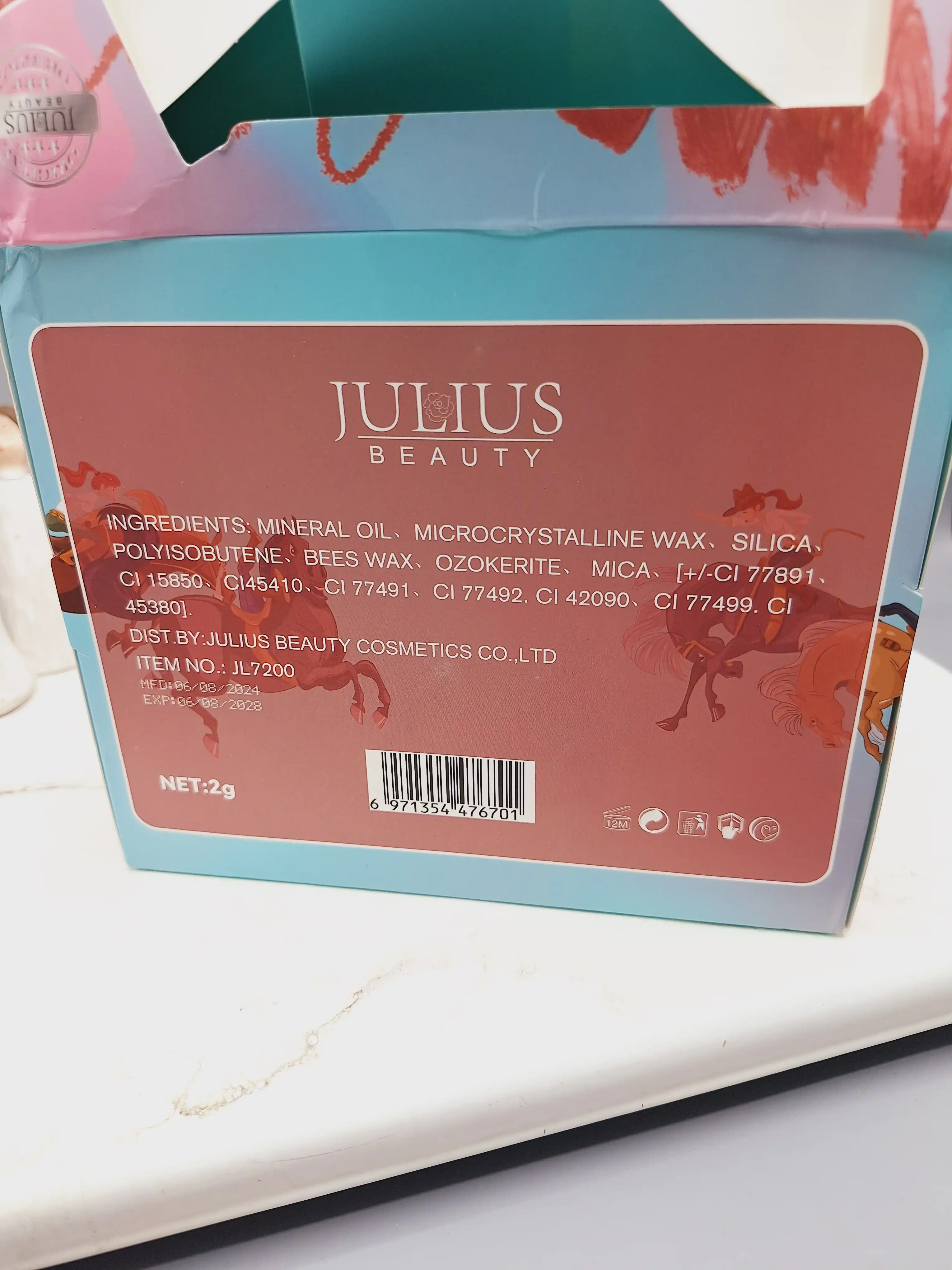 رژلب و خط لب دو طرفه جولیوس بیوتی Julius Beauty کد 7200