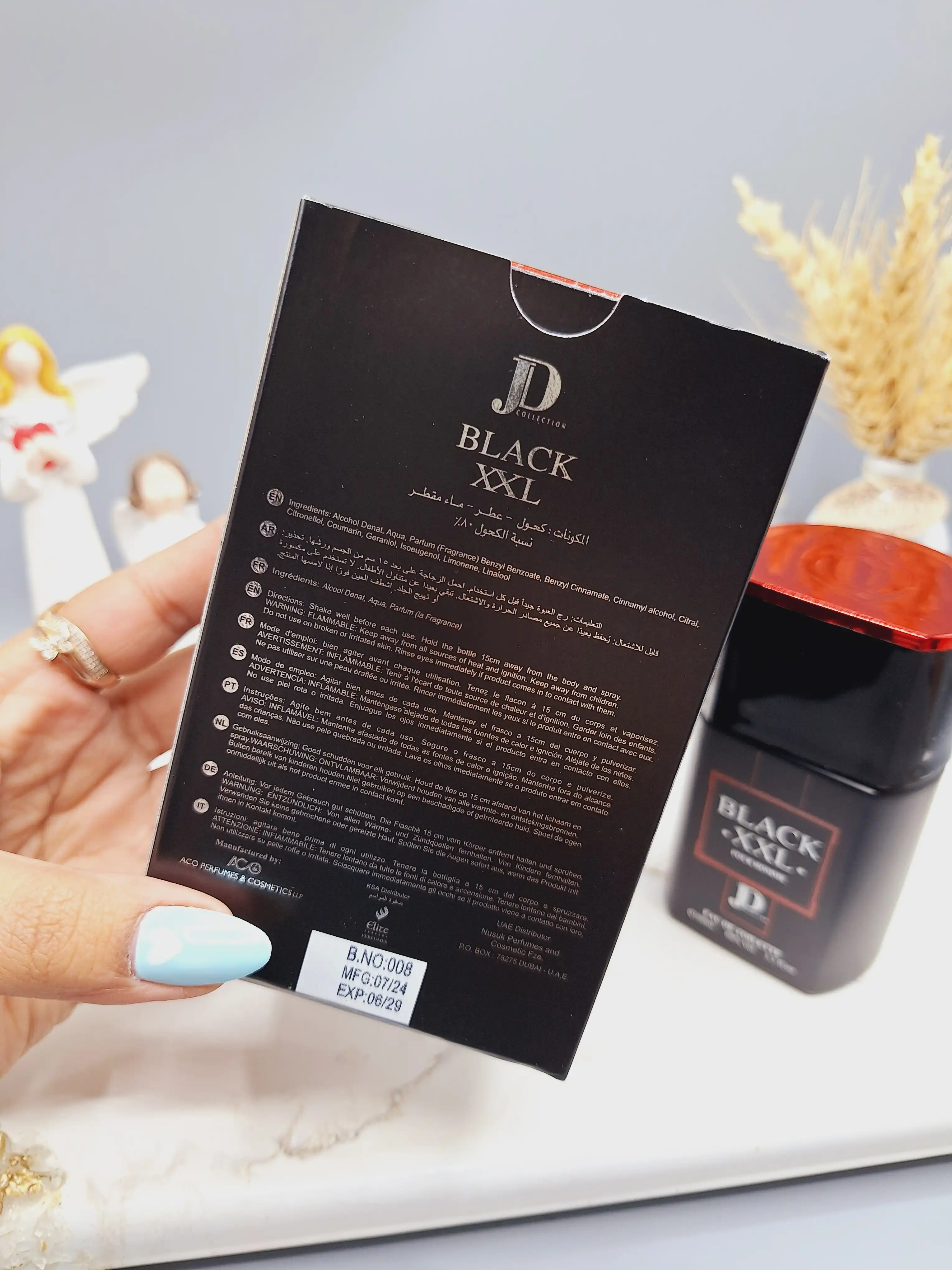 ادکلن مردانه black xxl حجم 100 میل کد 9666