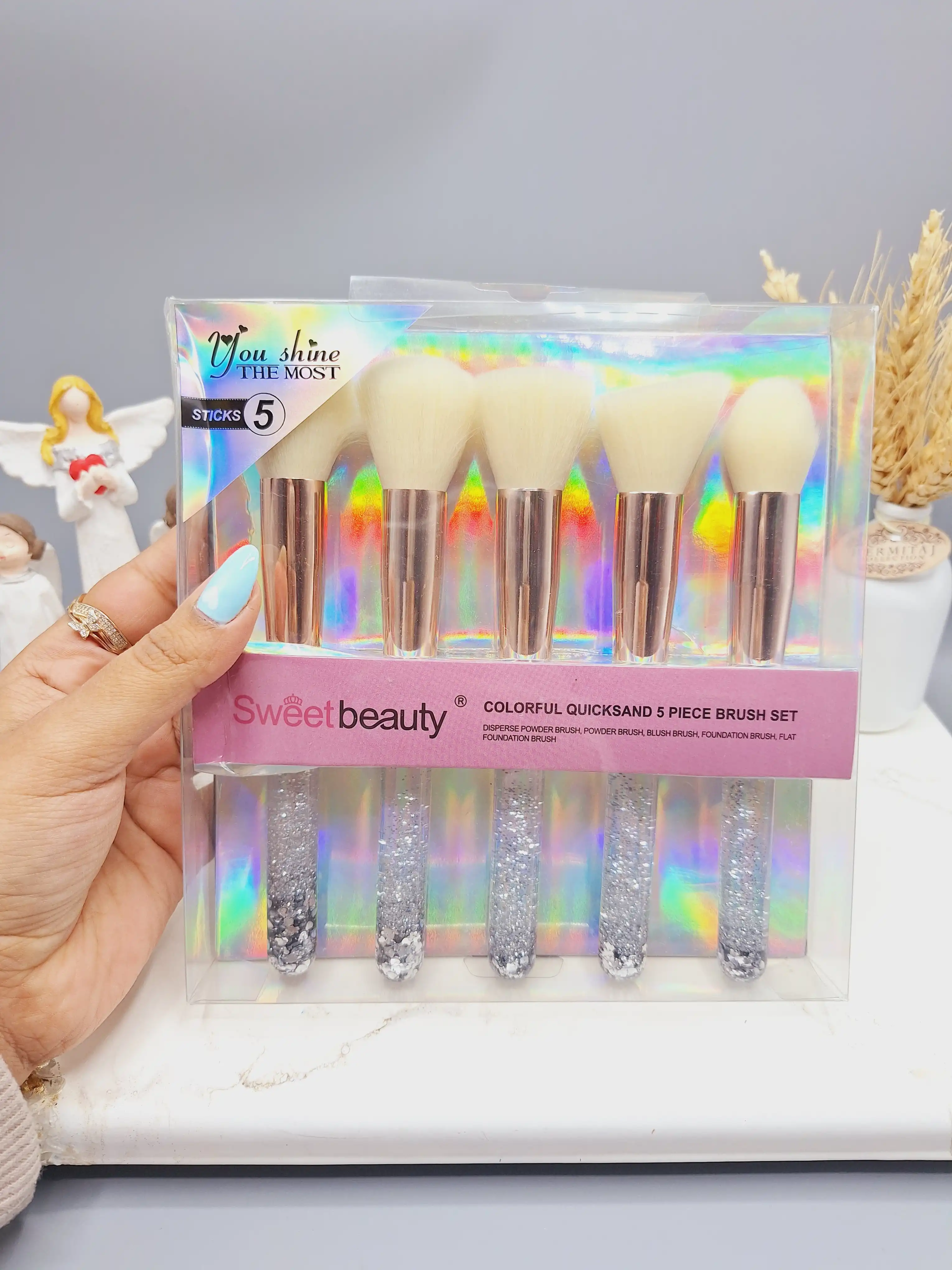 براش 5 تیکه آکواریومی برند Sweetbeauty کد NO:SZ-285