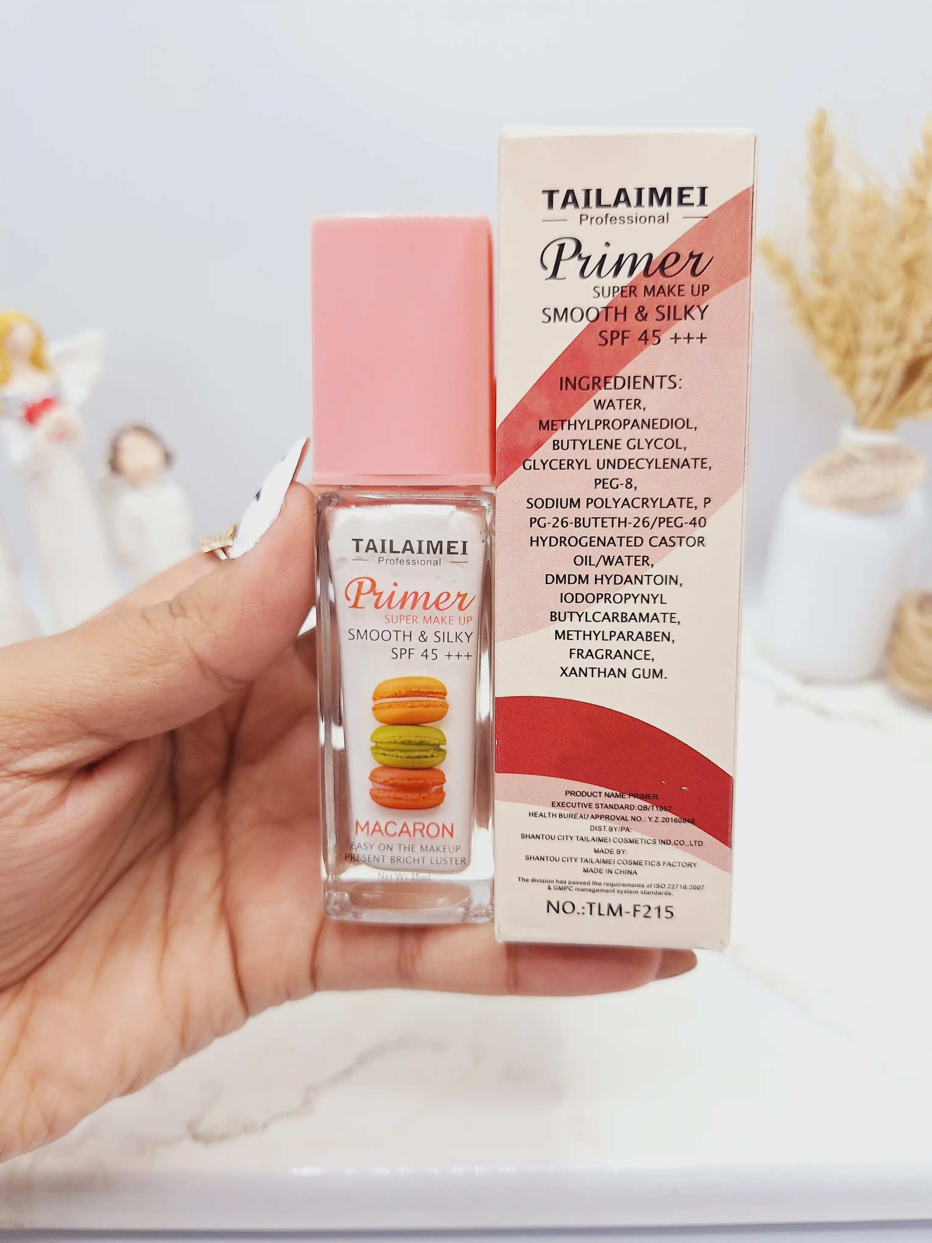 پرایمر و ضد آفتاب ماکارون تایلامی spf45 اورجینال کد NO.:TLM-F215