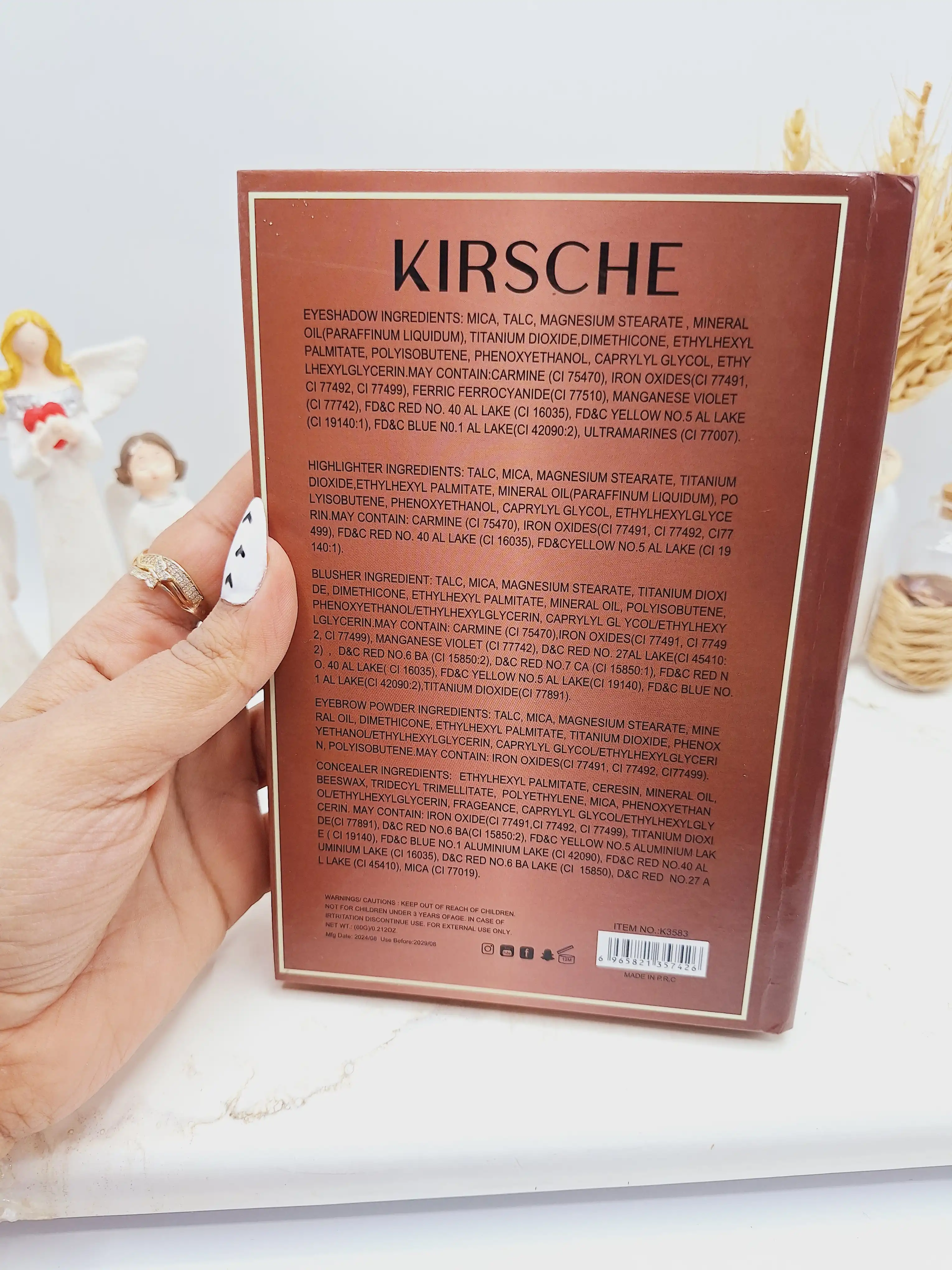 پالت سایه آلبومی 43 رنگ اورجینال KIRSCHE کد K3583