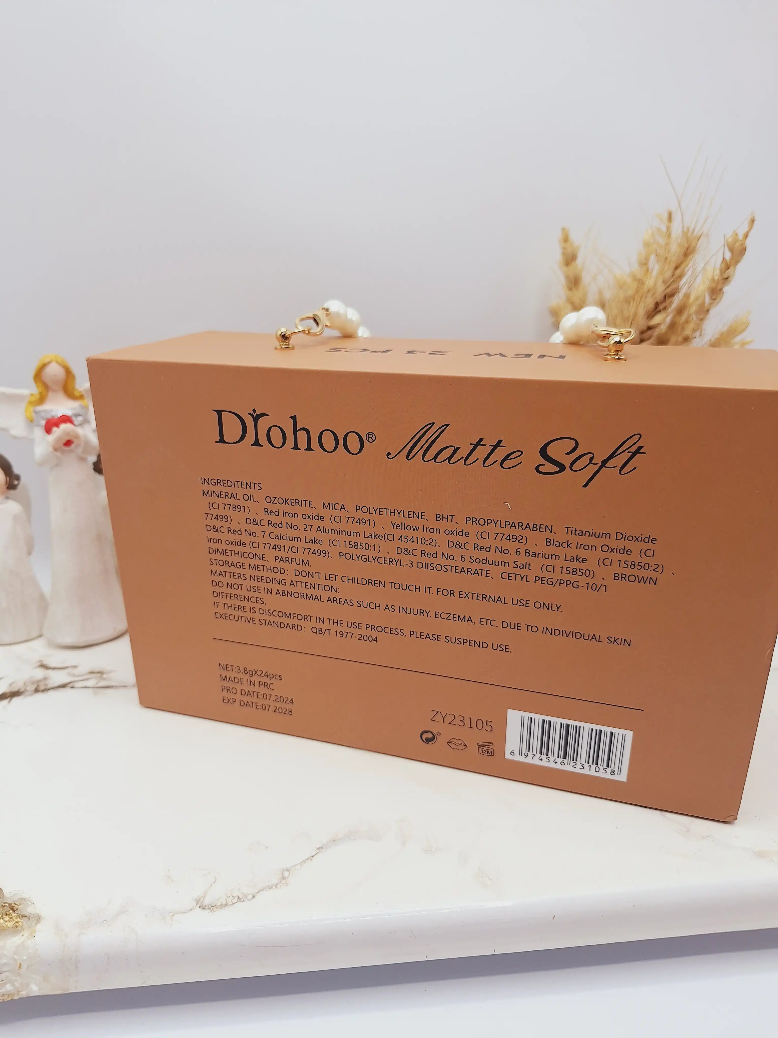 پک رژ 24 تایی مدل کیف زنانه پلنگی  برند دروهو Drohoo کد ZY23105