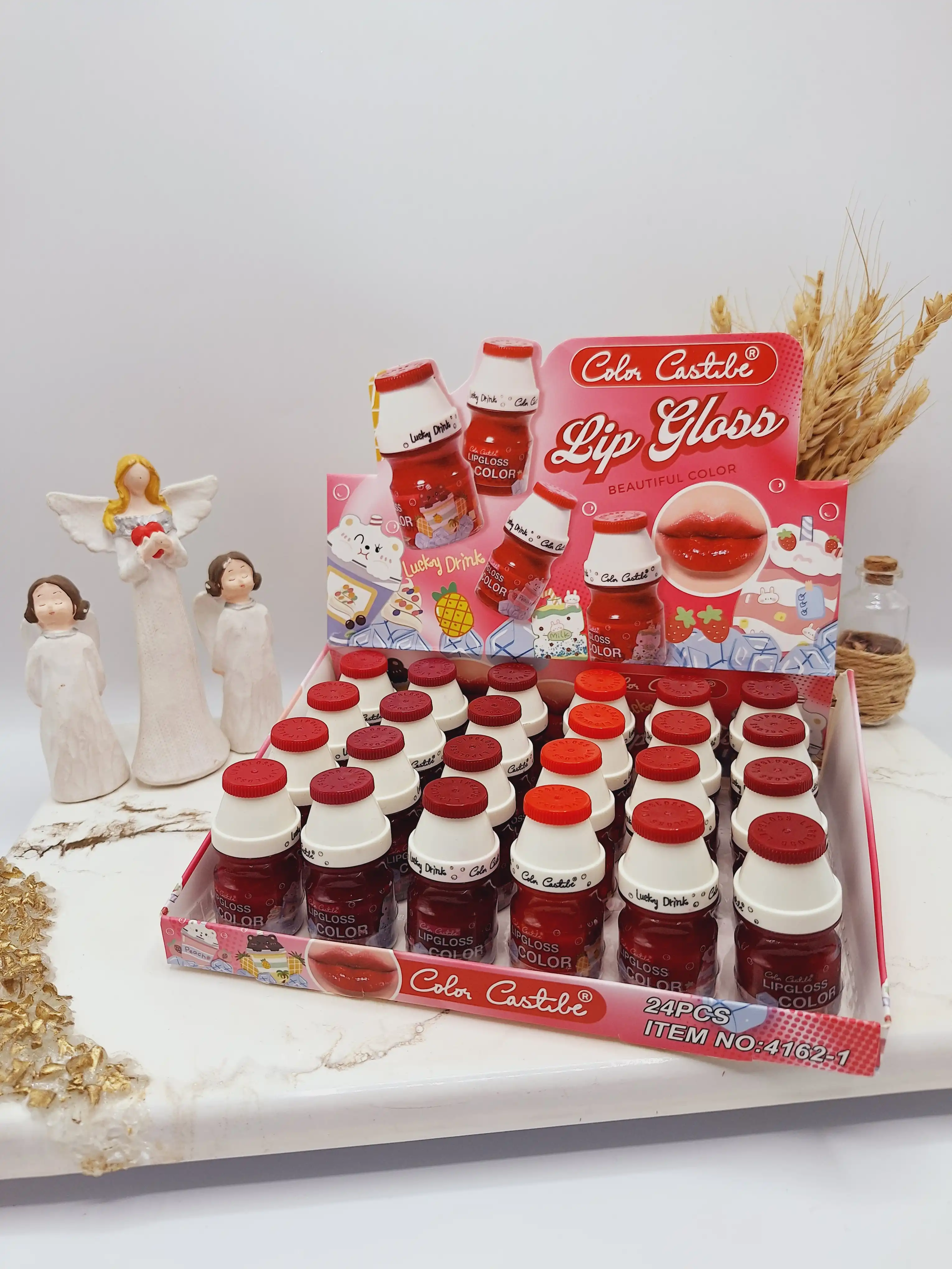 پک 6 عددی رژلب مایع طرح بطری برند کالر کاستل کد4162