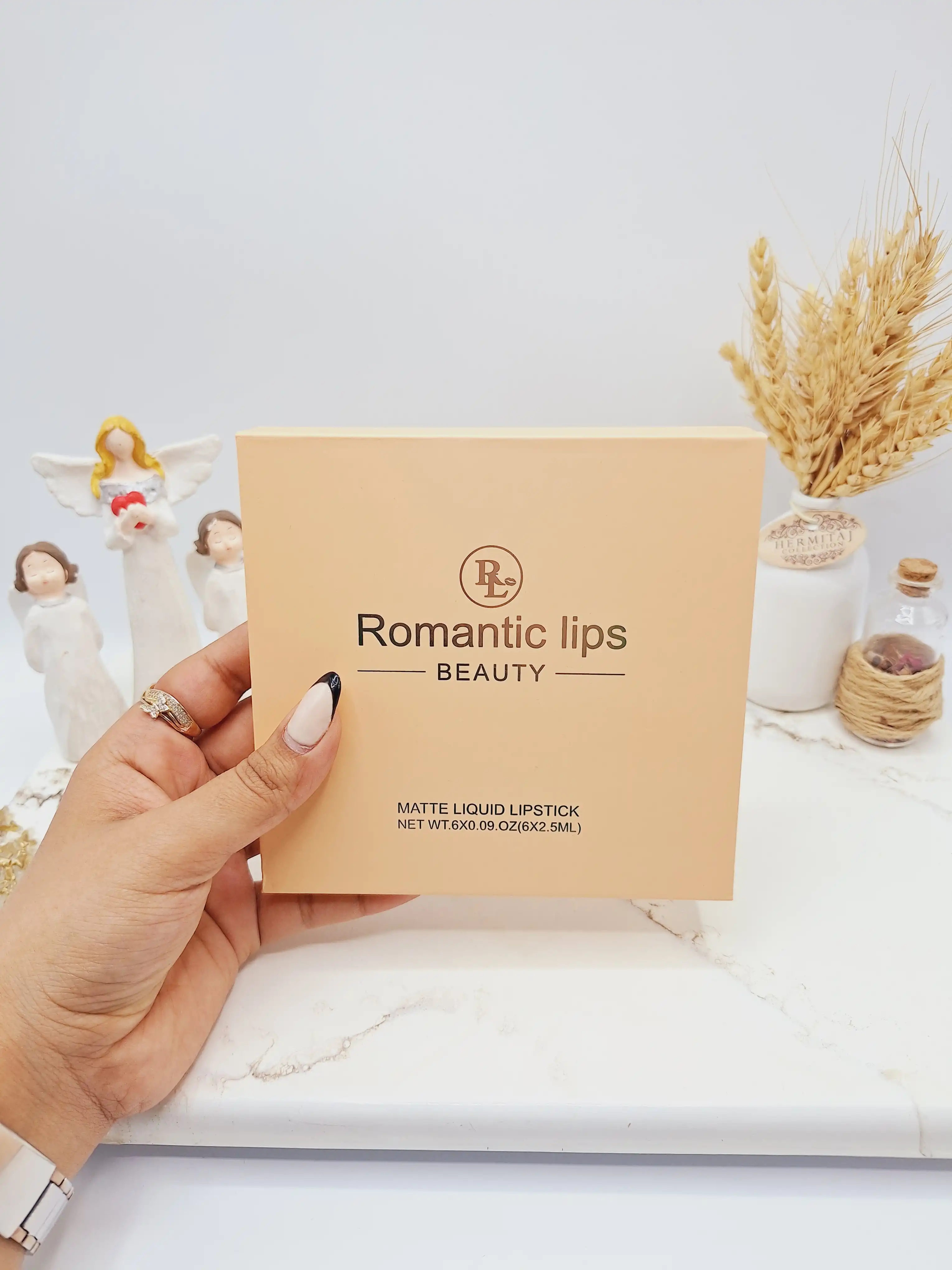 باکس رژ مایع اورجینال برند ROMANTIC LIP کد GR1130
