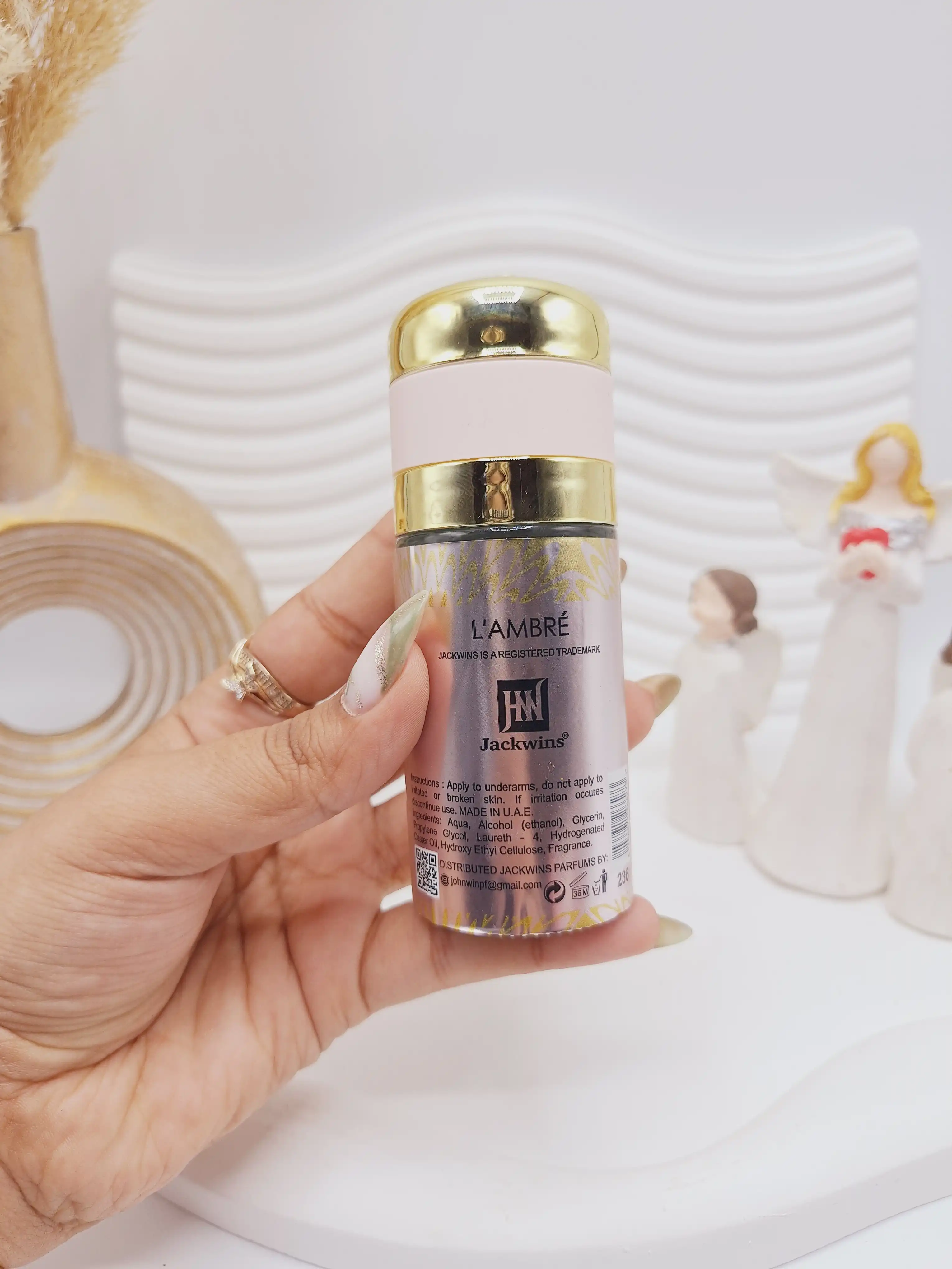 مام رولی 24 ساعته 50ml برند L’AMBRE کد 6273