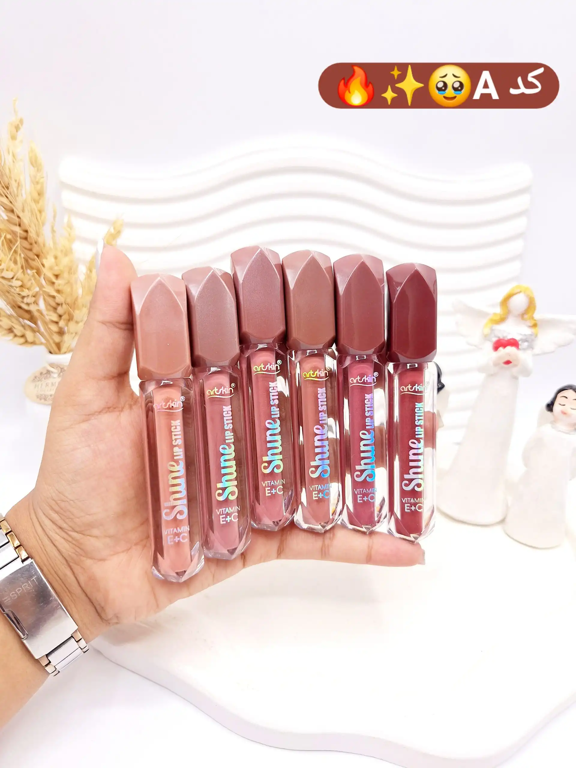 پک 6 تایی رژ مایع برند آرت اسکین کد 972216