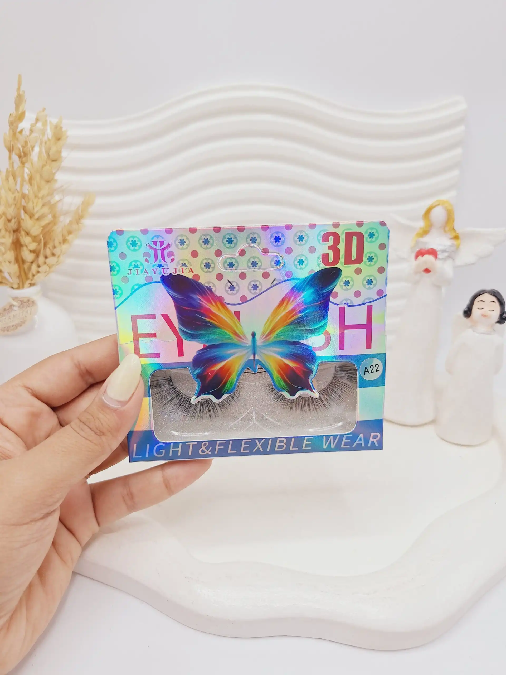 مژه مصنوعی 3D کارتن پروانه INTENG کد 7339