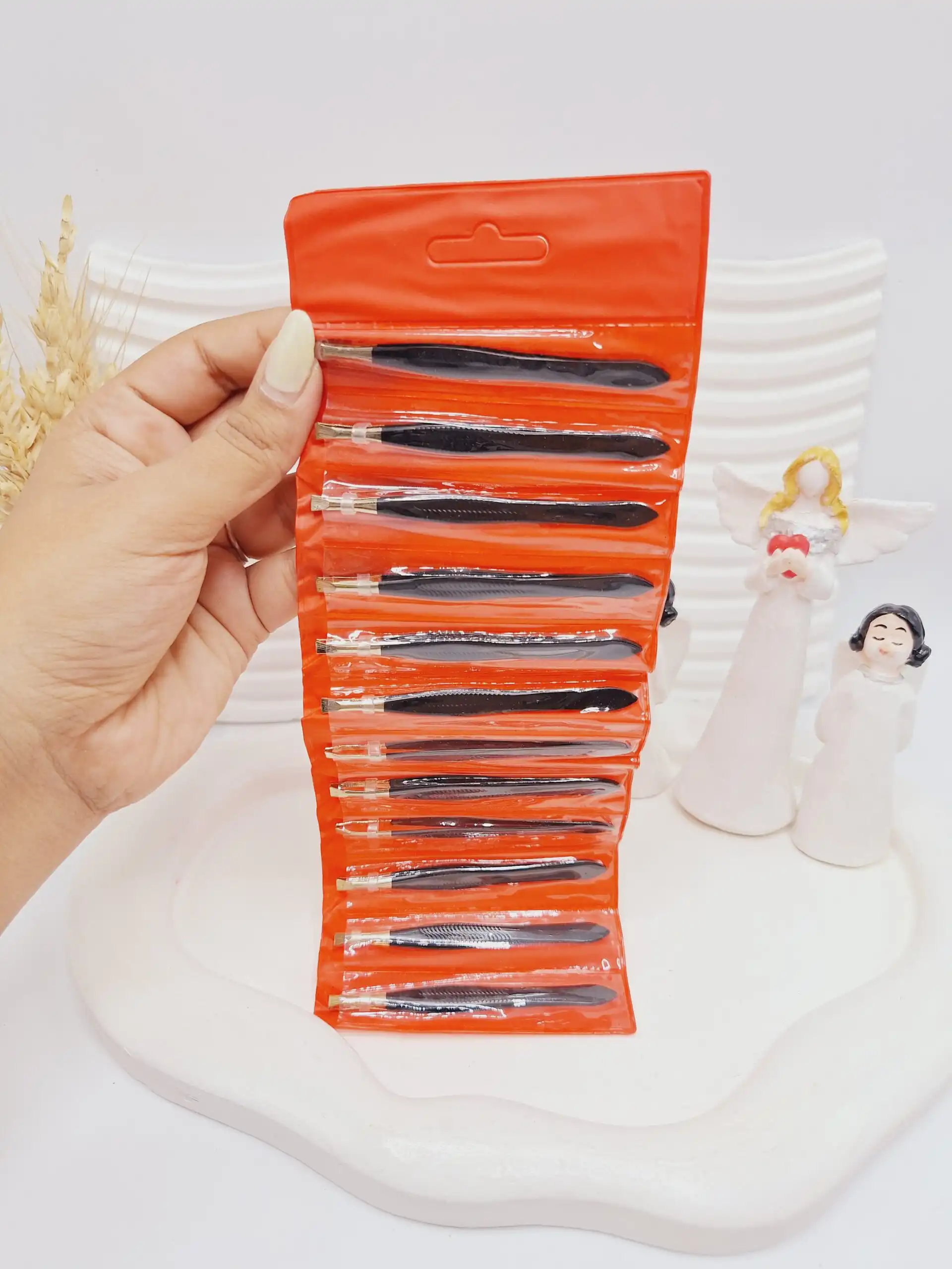 موچین زنانه دسته مشکی