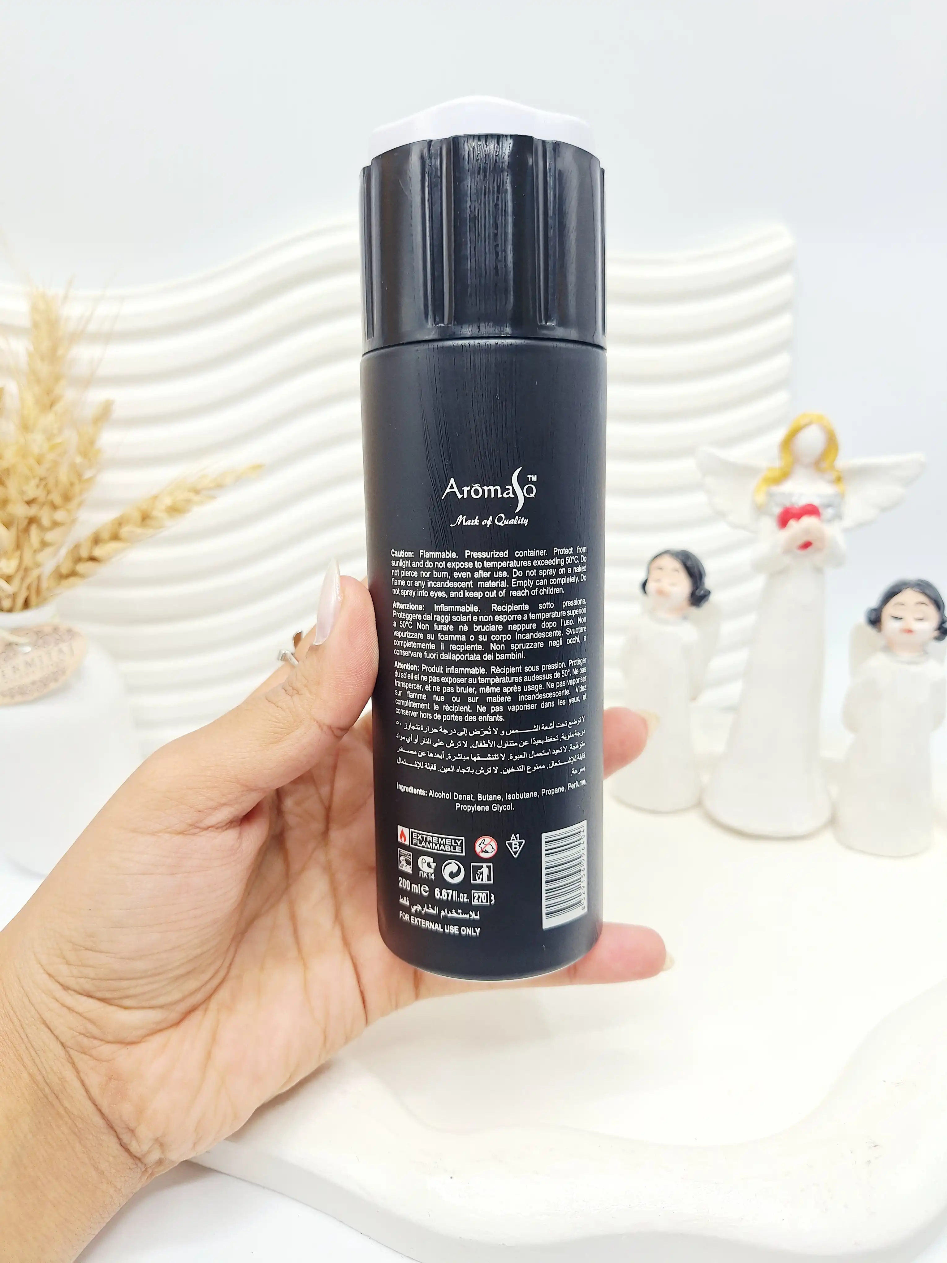 اسپری خوشبووو کننده بدن آقایان BLACK AFGHAN مشکی کد 6404