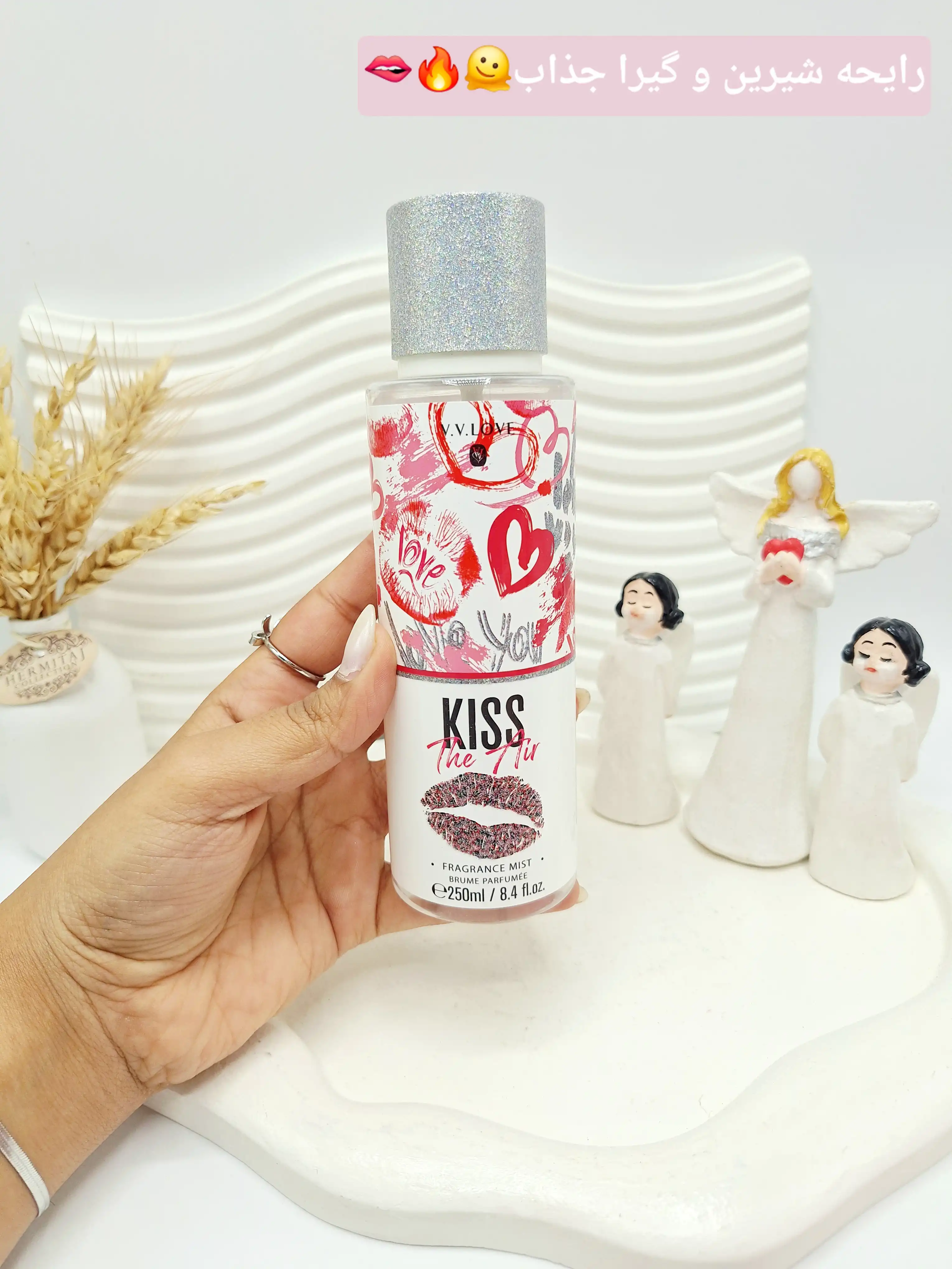بادی اسپلش زنانه KISS برند V.V.LOVE حجم 250 میل کد 4762