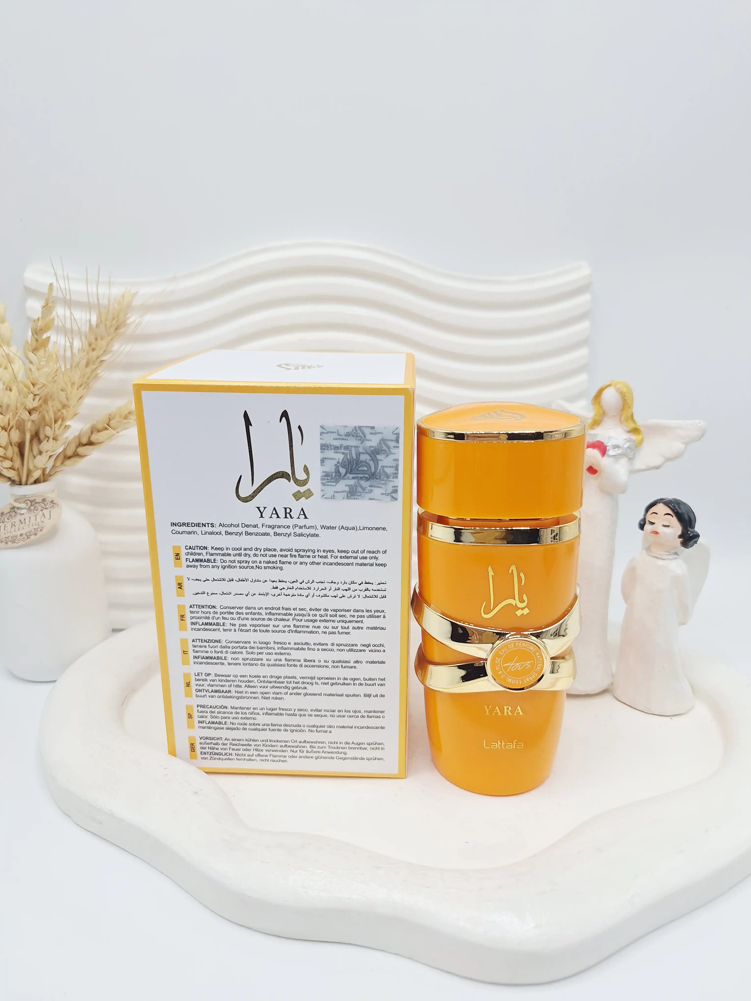 ادکلن یارا نارنجی حجم 100 میل اسکنر دار ساخت امارات کد 4552