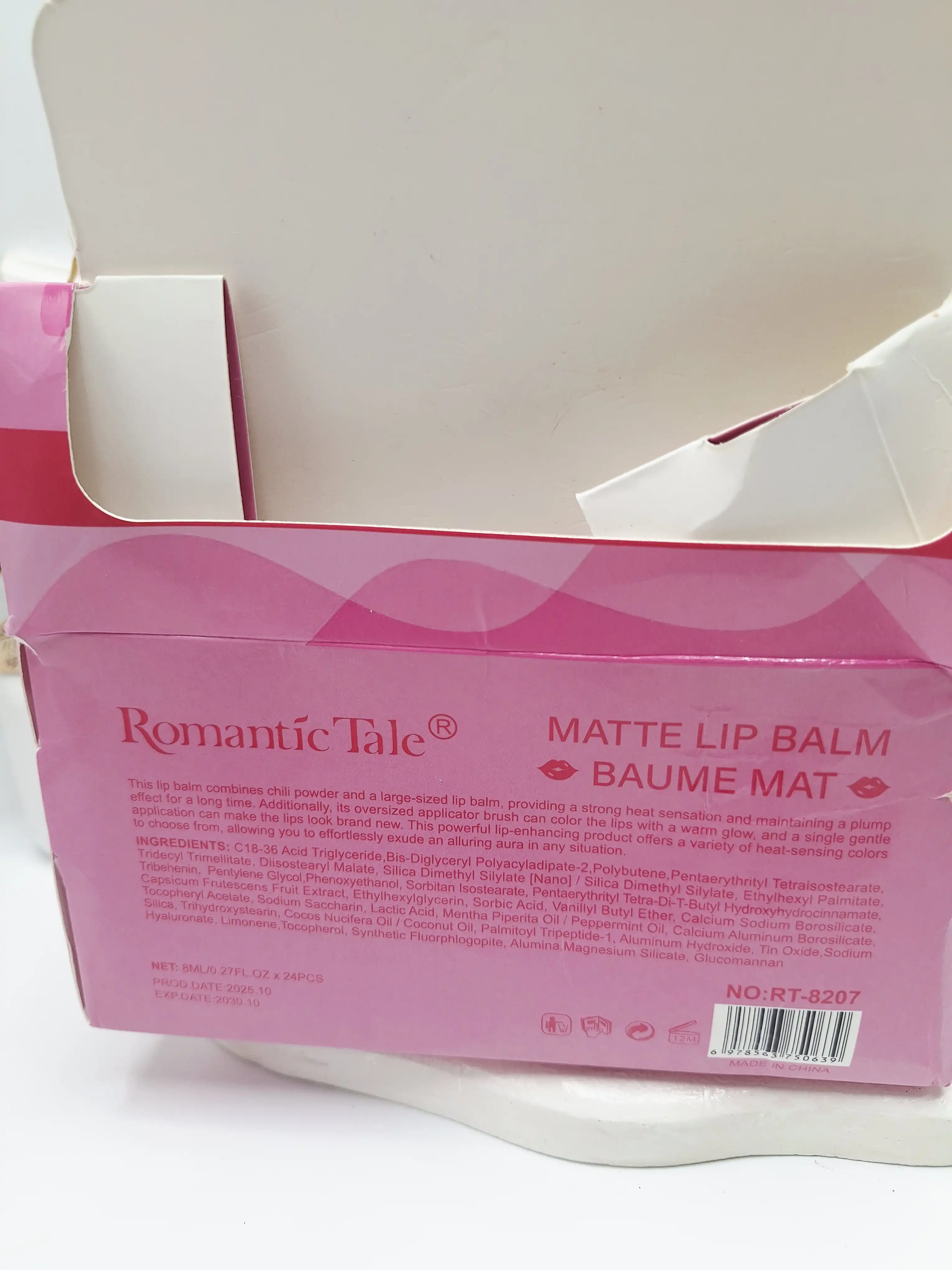 لیپ بالم خیس مدل تیوپی برند Romantik Tale کد 8207