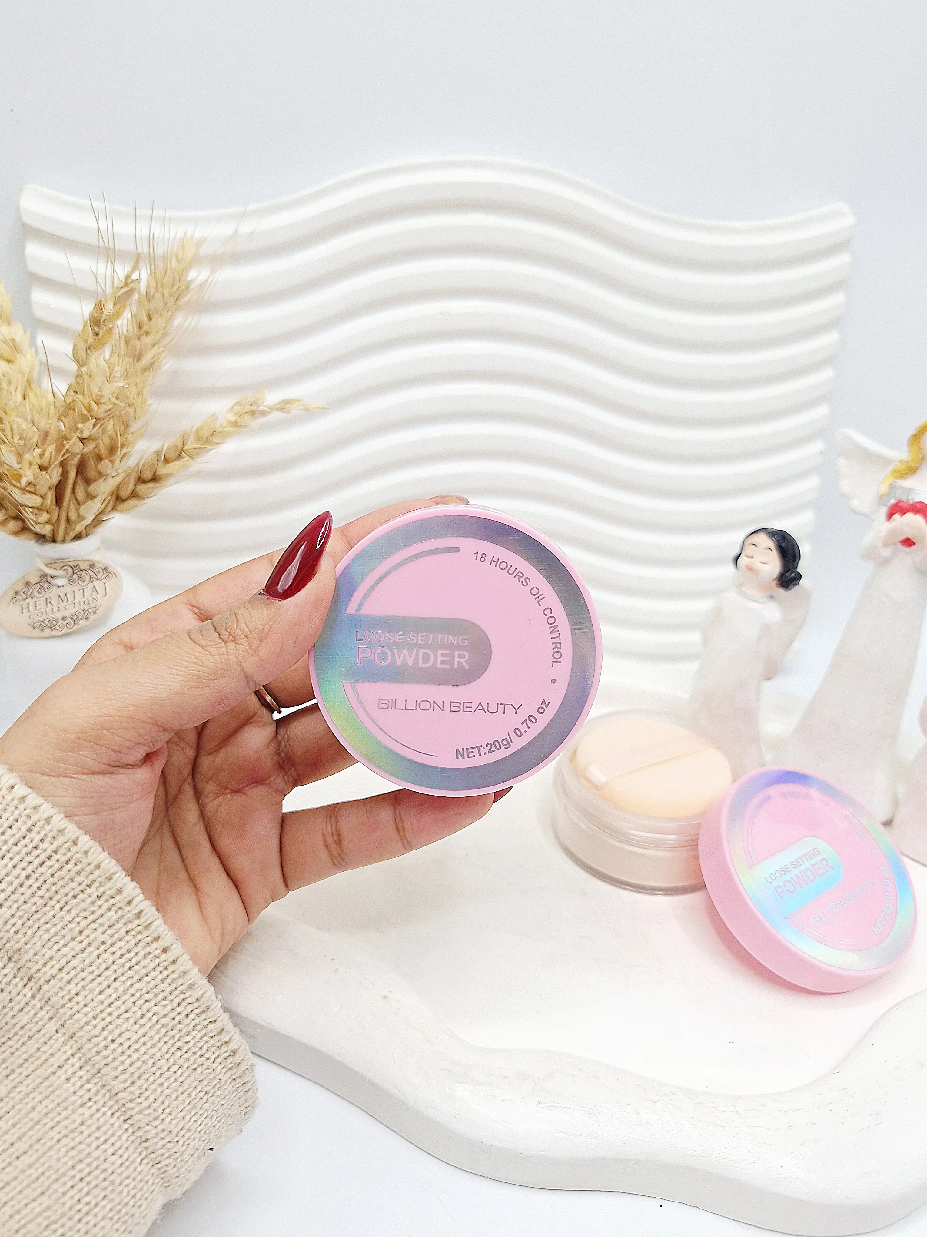 پودر فیکس مات کننده و تثبيت کننده آرایش برند BILLION BEAUTY کد 0845
