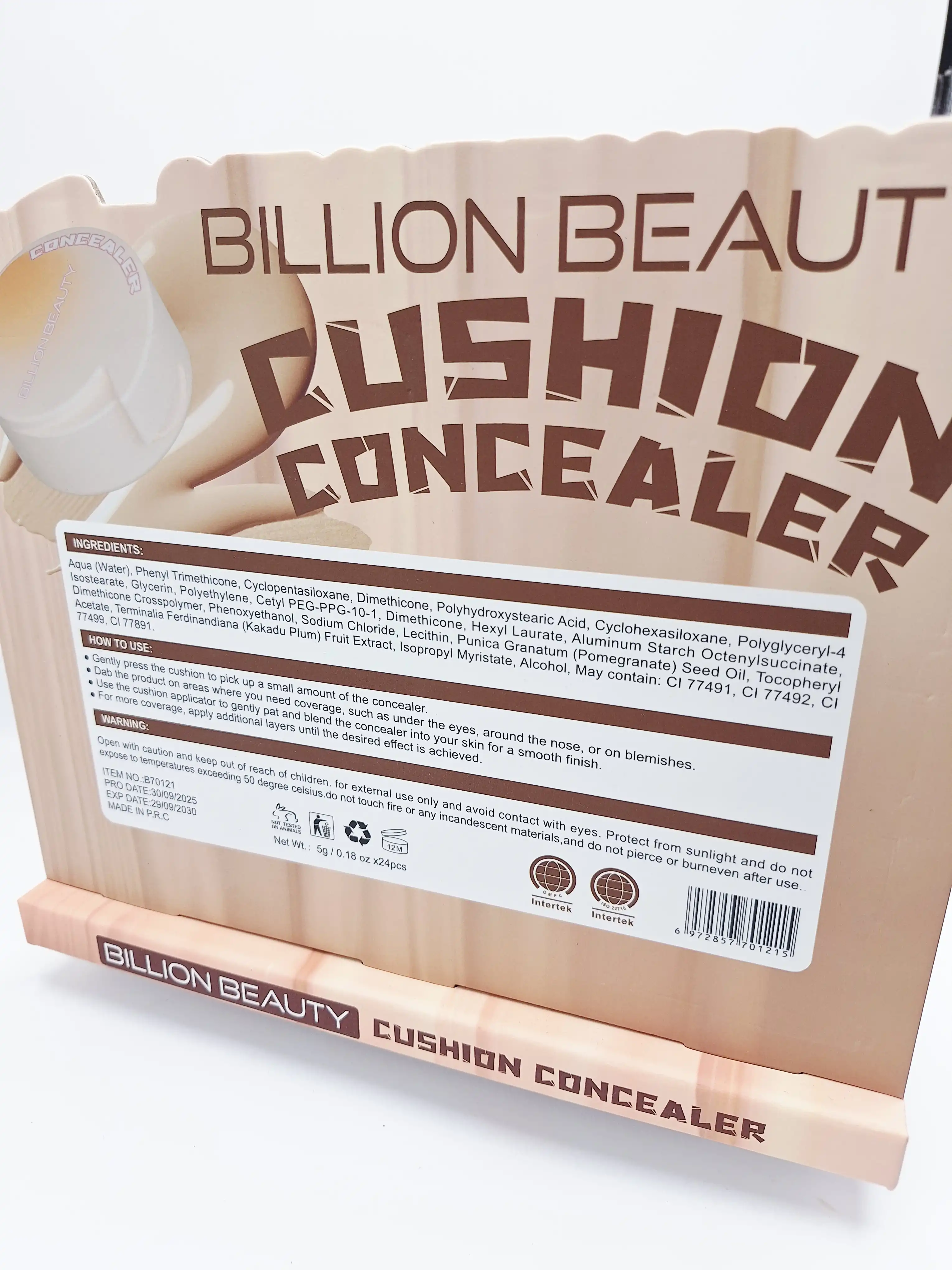 کانسیلر کوشنی پد دار برند BILLION BEAUTY کد 1215