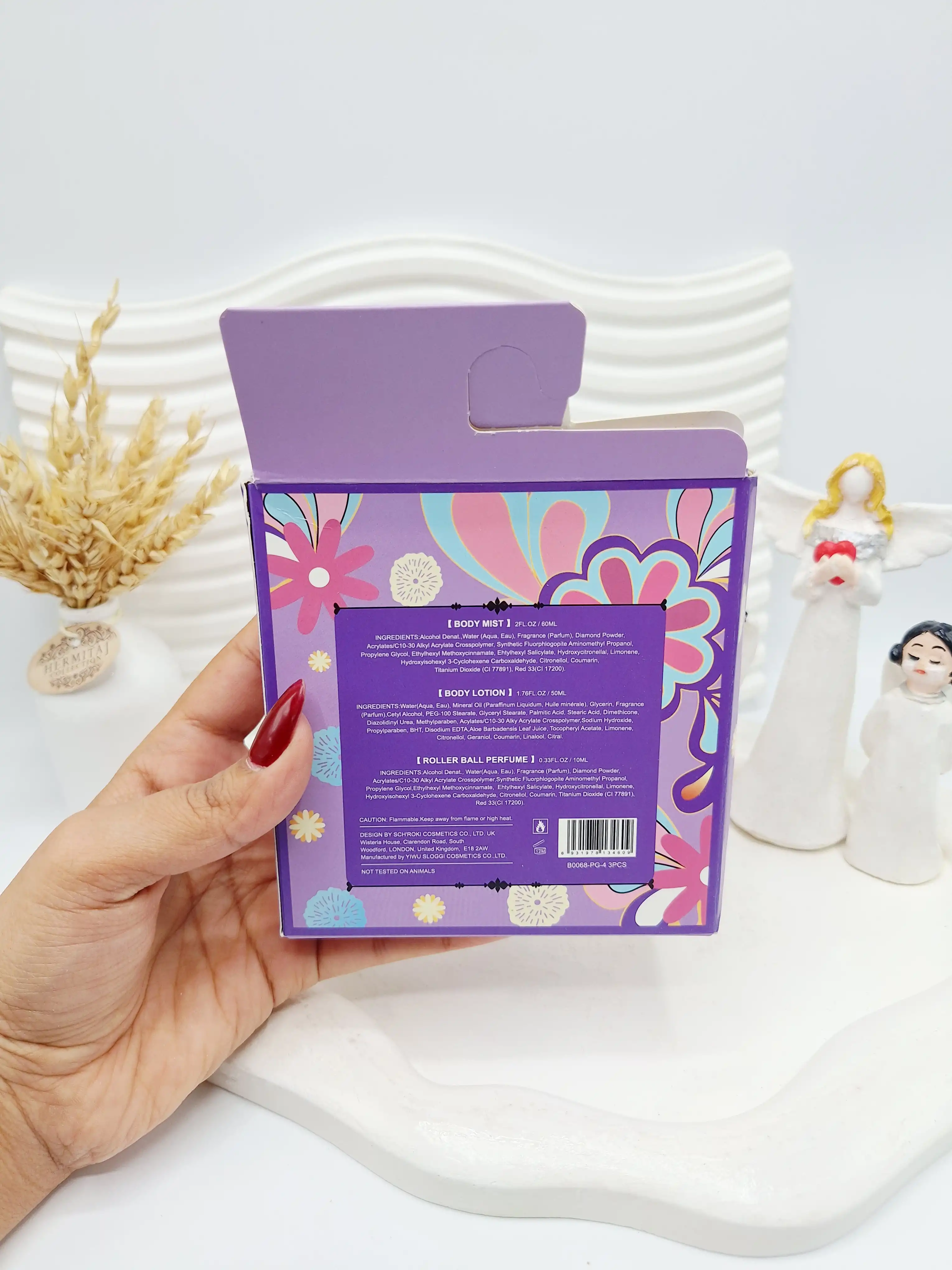 ست سه تیکه بادی اسپلش  لوسیون و عطر قلمی برند PINK IN SWEET کد 4609