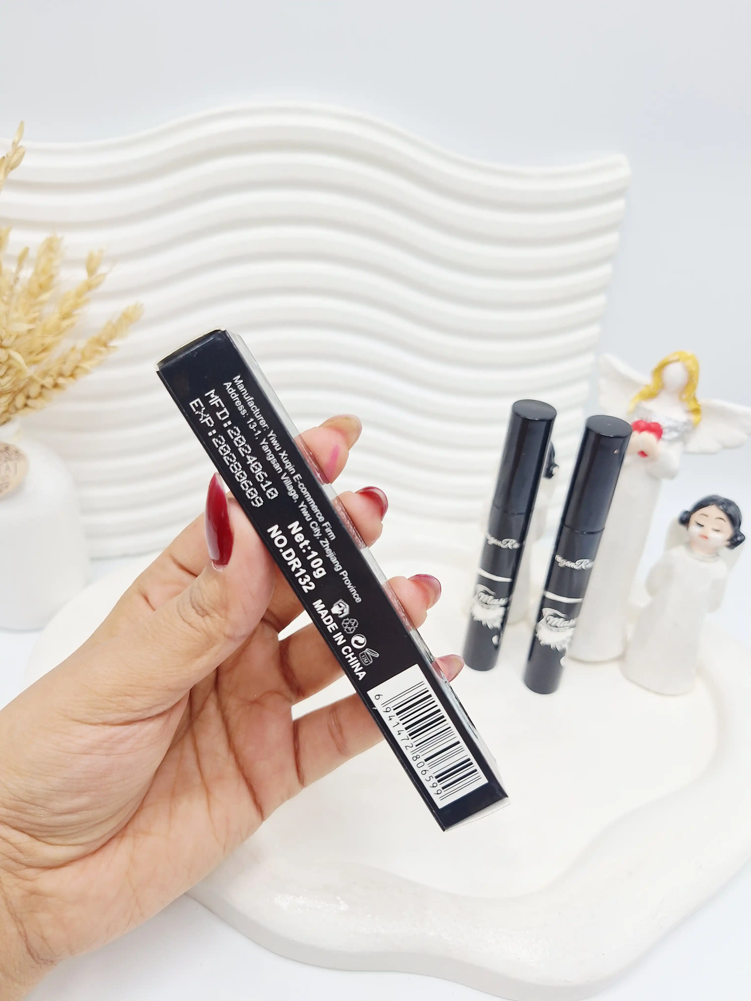 ریمل حجم دهنده در دو رنگ طلایی و آبی برند Mascara کد 6599
