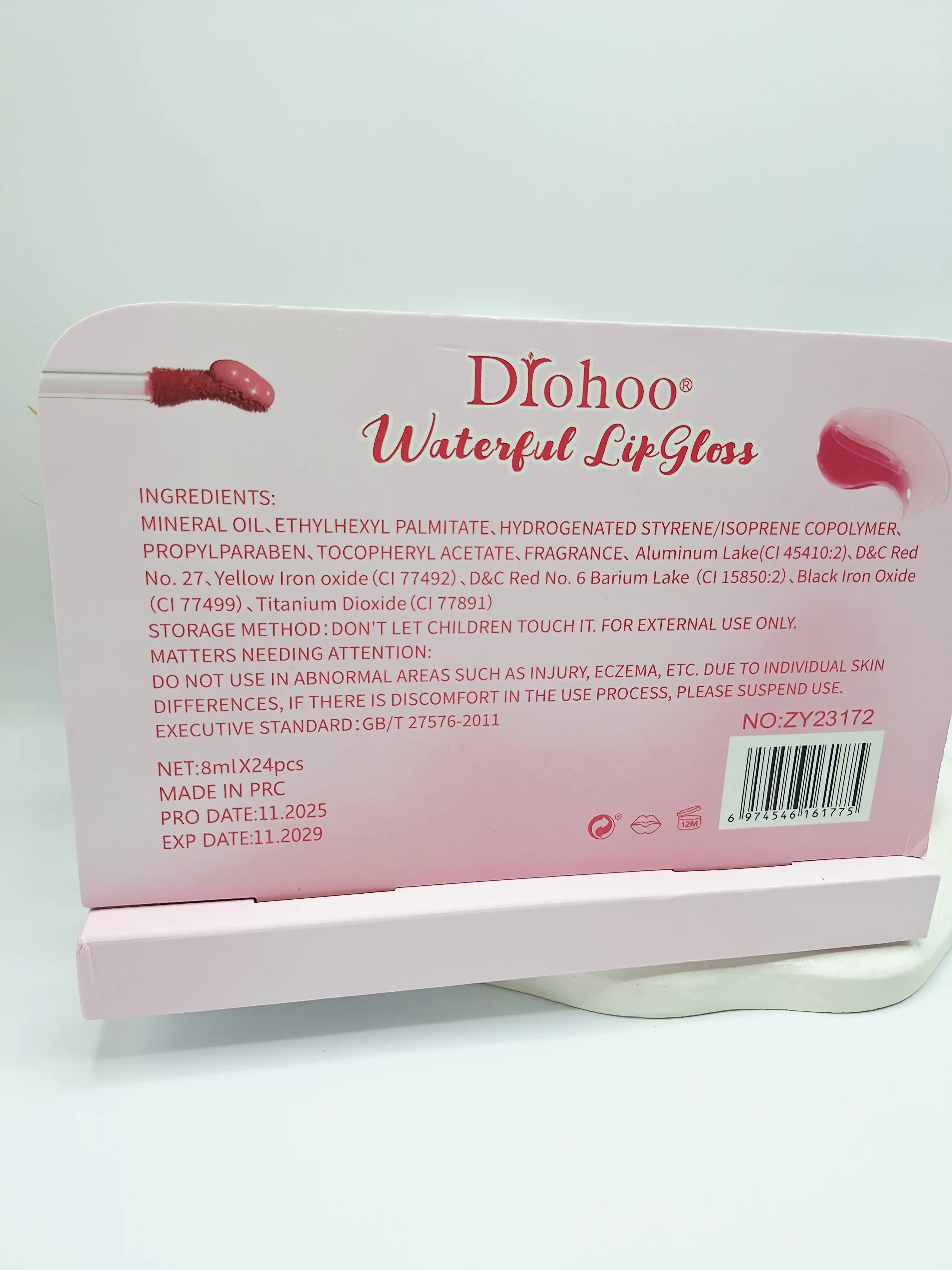 لیپ گلاس خیس رژی برند Drouoo کد 1775
