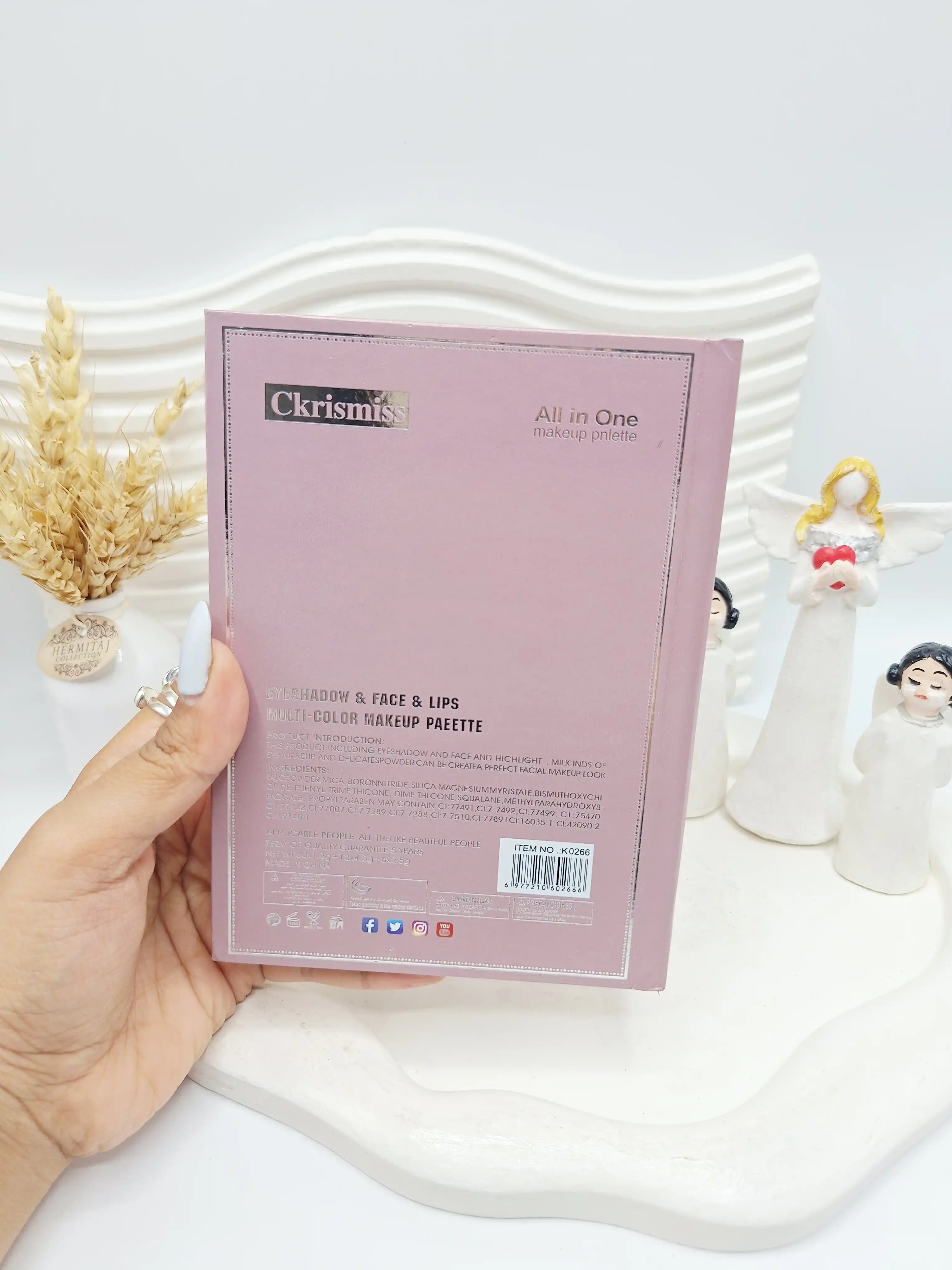 پالت سایه کتابی همه کاره حرفه ای کارتن صورتی کد 2666