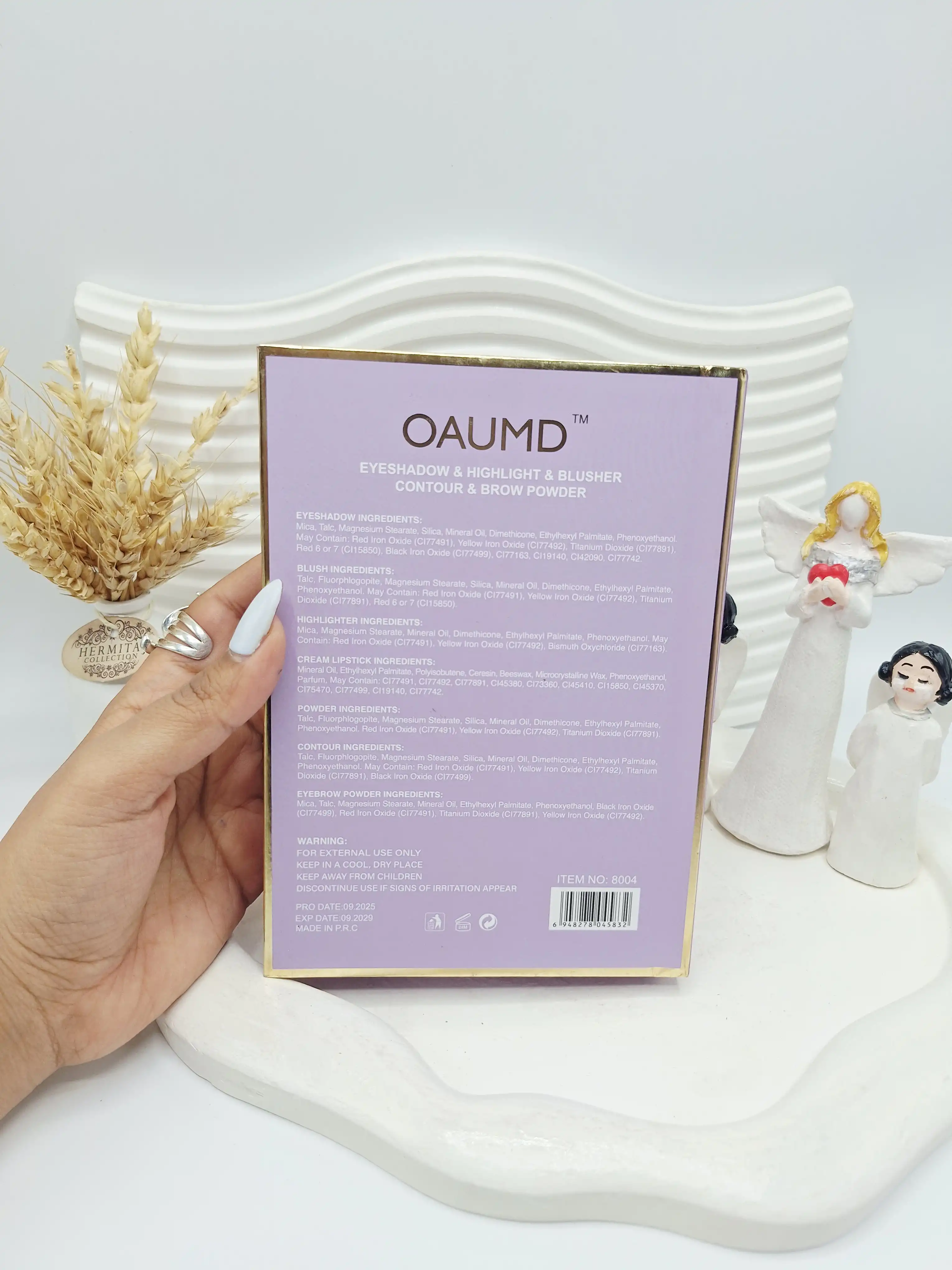 پالت آرایش کامل کتابی چندکاره OAUMD کد ۴۵۸۳