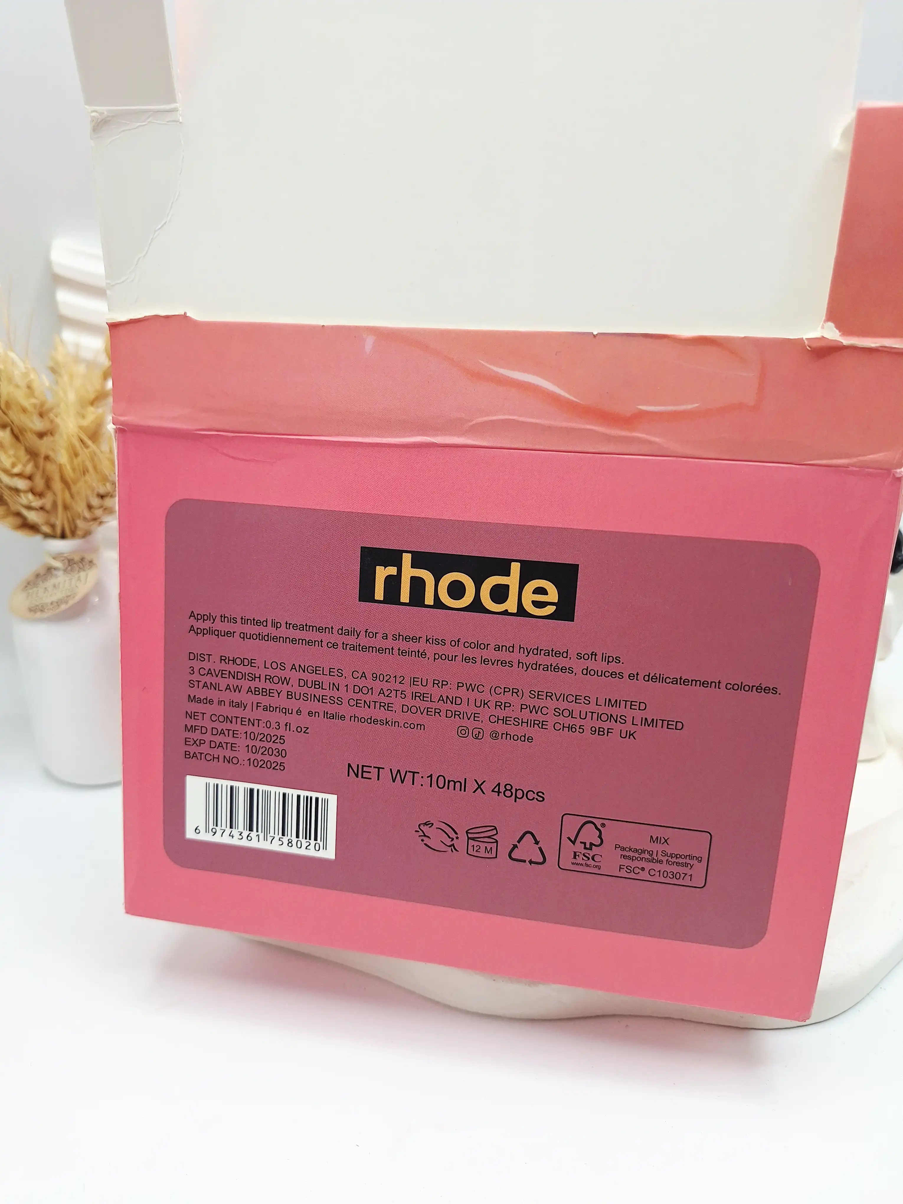 لیپ گلاس رنگی برند rhode کد103071