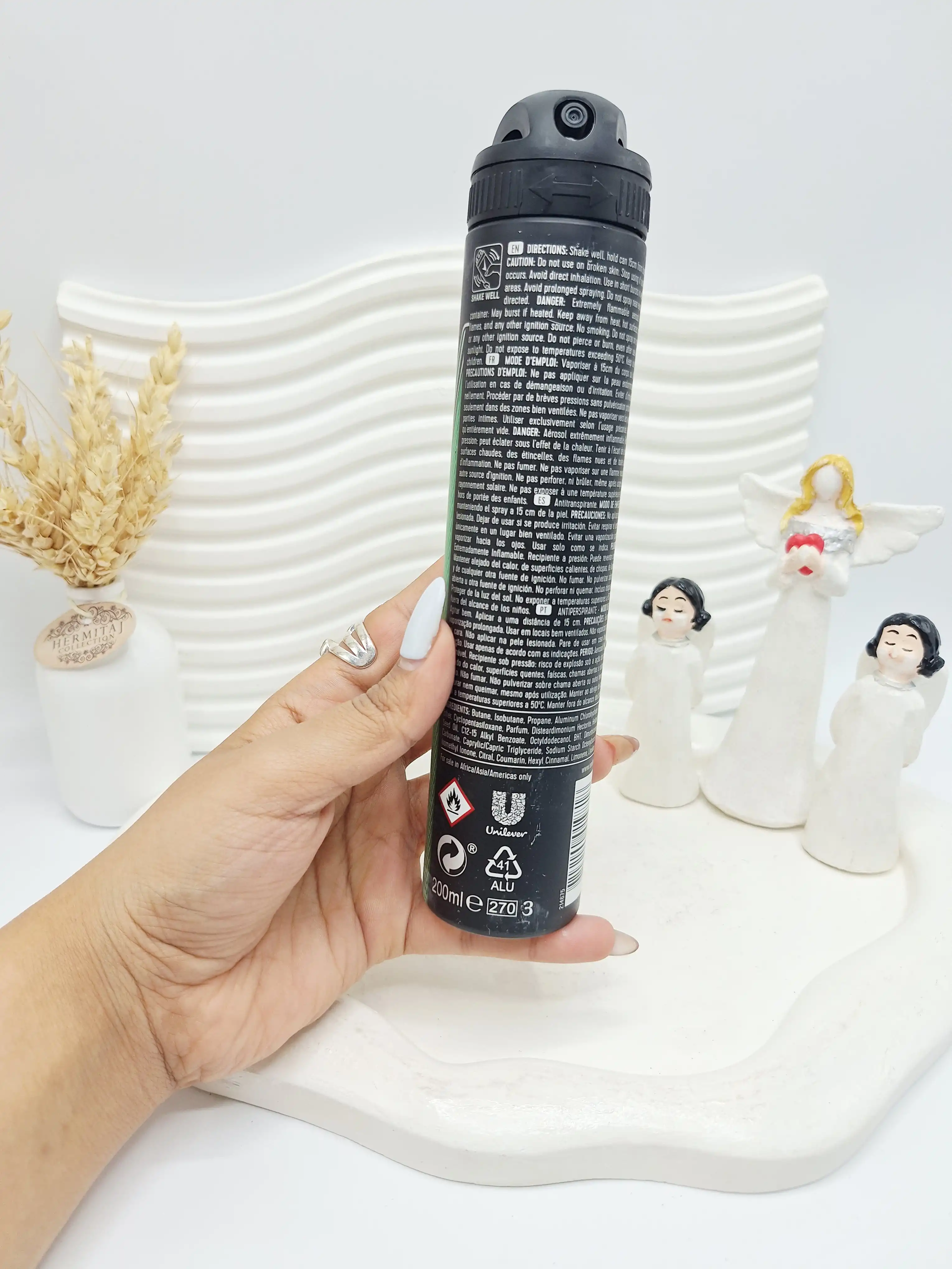 اسپری ضد تعریق مردانه Rexona Quantum Dry محافظت فعال 48 ساعته کد ۹۸۱۸
